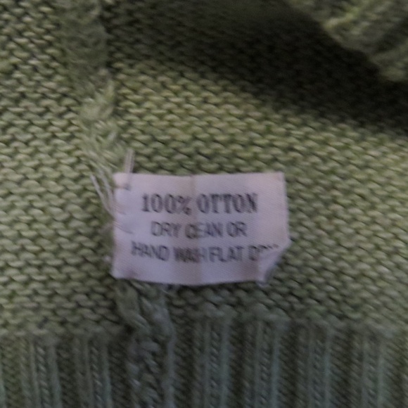 SAKS FIFTH AVENUE Cotton Sweater Cable Knit M - Picture 5 of 5